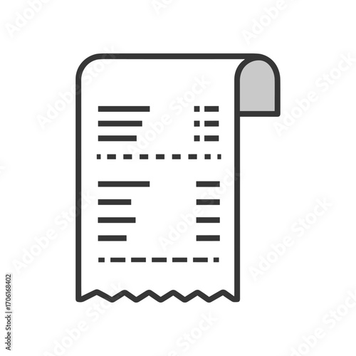 Detailed receipt showcasing itemized purchases with a clear layout, ideal for financial documentation