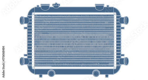 Automotive Radiator Cooling System Component.
