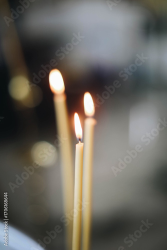 burning match on black background