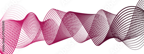 Abstract dynamic and flowing background with soft turquoise-pink waveforms and dotted halftone elements. Aesthetic is futuristic, minimalistic, and technology-inspired, ideal for science, digital,