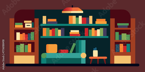 bookshelf with books