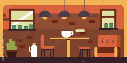 interior of a cafe