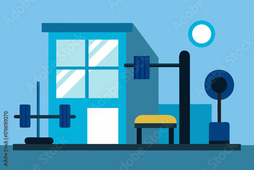 vector illustration of a modern bathroom