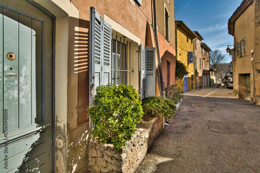 Fototapeta premium Town of Sillans-la-Cascade in Provence, France