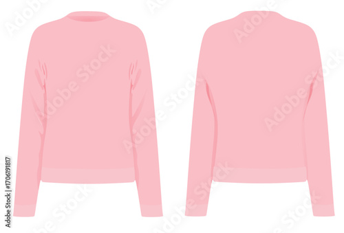 Pink sweatshirt blazer. vector illustration	
