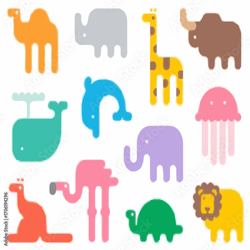 seamless pattern with elephants