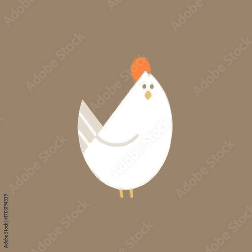 chicken and egg illustration