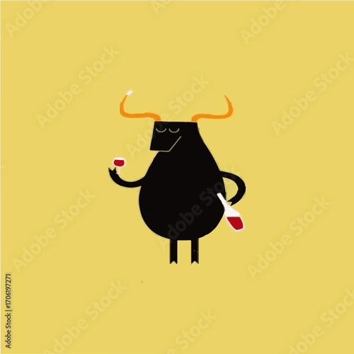 black and white cartoon illustration