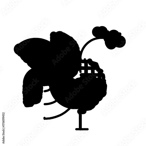 orchid flower on white background