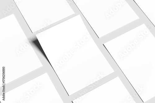Mockup displaying multiple A4-sized flyers arranged in a grid pattern.