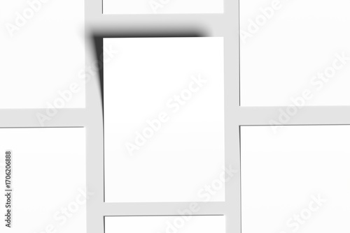 Mockup displaying multiple A4-sized flyers arranged in a grid pattern.