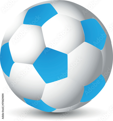 soccer ball, Football isolated on white Background, leather soccer ball, Soccer ball illustration for the web 