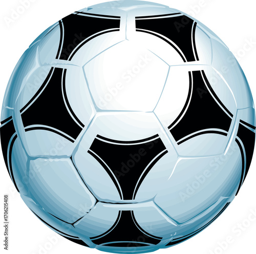 soccer ball, Football isolated on white Background, leather soccer ball, Soccer ball illustration for the web 