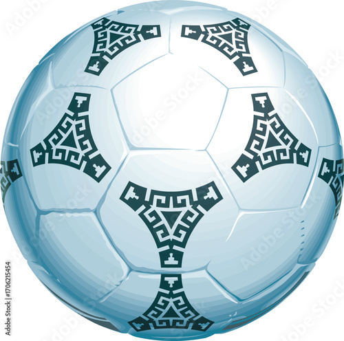 soccer ball, Football isolated on white Background, leather soccer ball, Soccer ball illustration for the web 