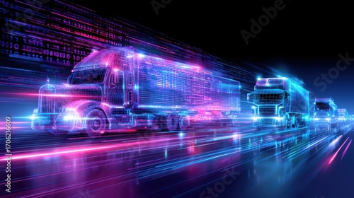 fast moving truck