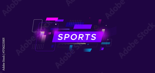National sports day celebration design with dynamic line or wave lines. sports background. vector illustration