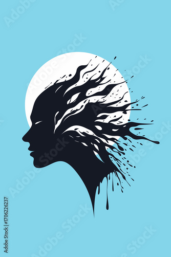 Burnout, Chaos, Subconscious, Manipulation, Mind, thoughts, head, manipulator, narcissist, psychology, success, artwork, vector
