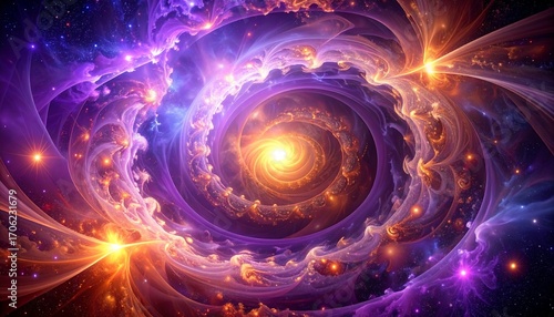 Abstract swirling cosmos (1)