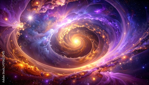 Abstract swirling cosmos (2)