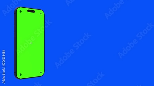 center left right deep blue phone
