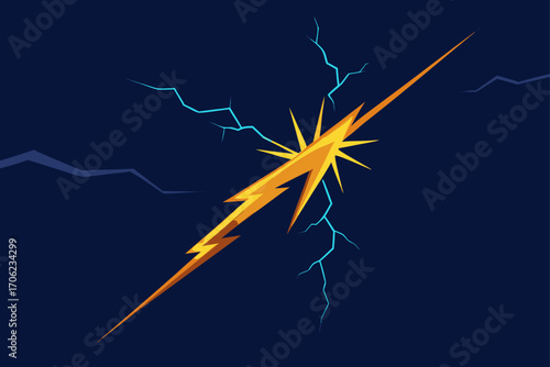 lightning in the sky