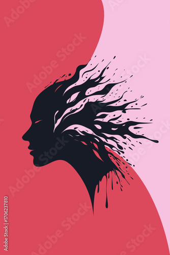 Burnout, Chaos, Subconscious, Manipulation, Mind, thoughts, head, manipulator, narcissist, psychology, success, artwork, vector