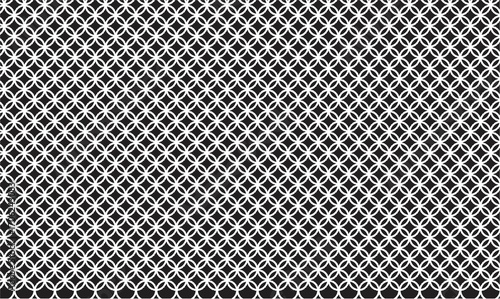 black and white pattern lines of flowers