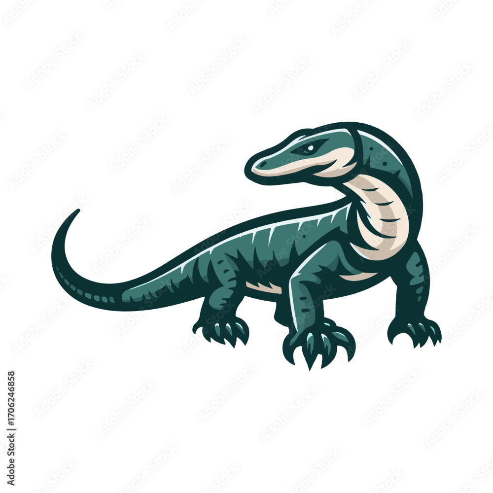 Obraz premium Komodo illustration design