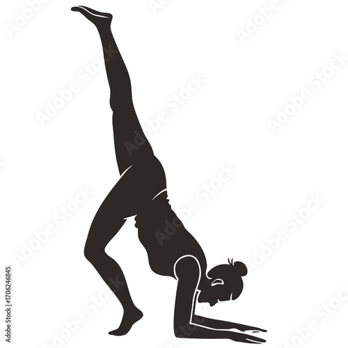 woman doing yoga exercise