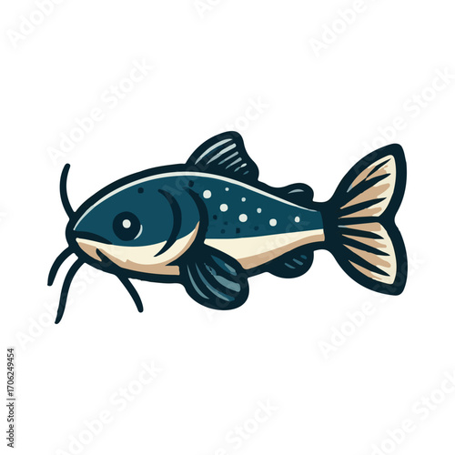 
catfish illustration design