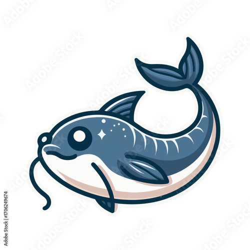 
catfish illustration design