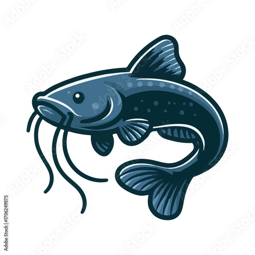 
catfish illustration design