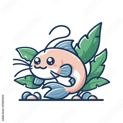 
catfish illustration design