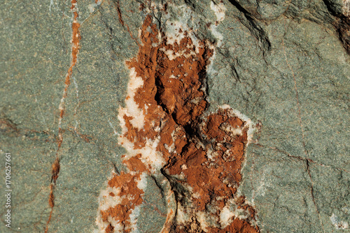 Obraz na plátně vista macro di una superficie rocciosa naturale dalle sfumature di colore grigio