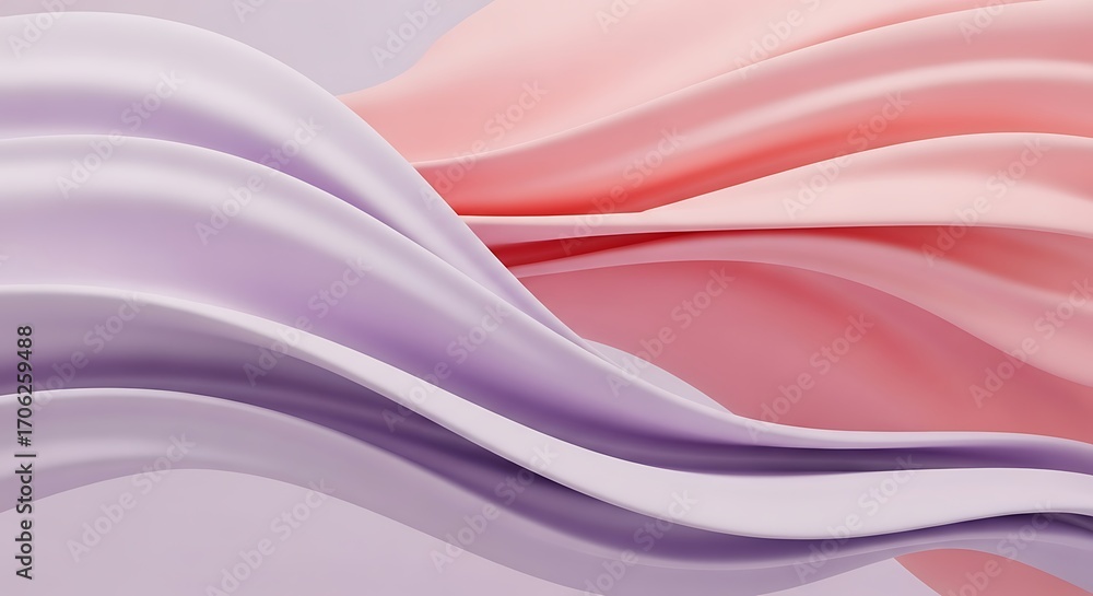 Obraz premium Soft, Flowing Fabric Texture Gradient.