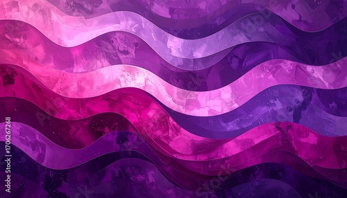 Abstract wavy design with vibrant hues