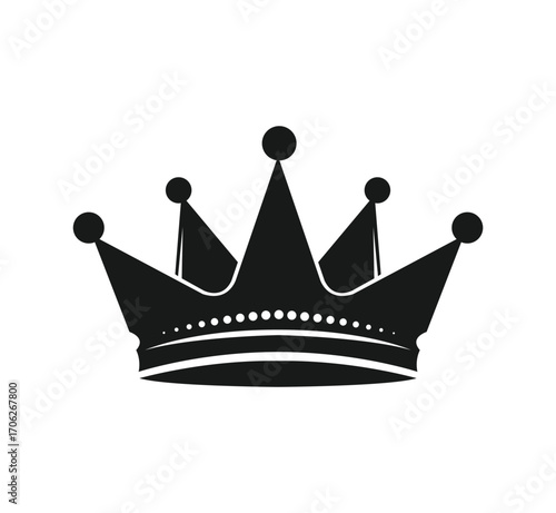 Majestic royal crown symbol of power authority and royalty for designs