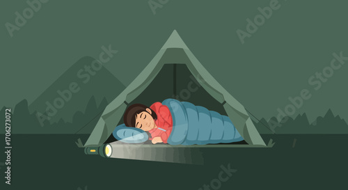 Peaceful Camping Under The Stars Awaits for a Cozy Night in a Tent