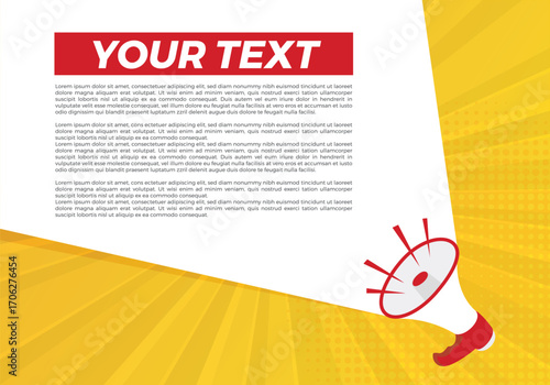 Announcement banner. Notice announcement post background, Hot News Banner Design Template.
Rendering of announcement banner background. Big Sale Special Offer Concept.
