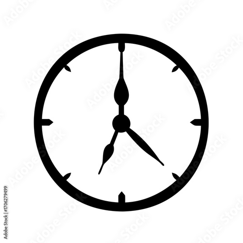 Clock face showing approximate time six fifty five and five seconds