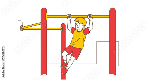 Playground Dynamics Depicting Youthful Exercise, Energy, And Activity In Vibrant Colors