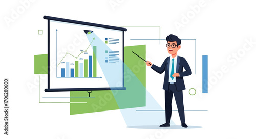 Presentation About Statistics And The Process Of Illustrating Financial Aspects, Analysis