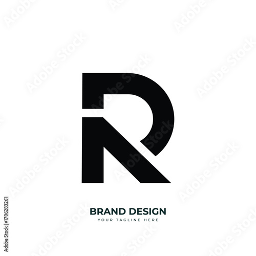 Letter Pr or Rp initial simple unique monogram logo