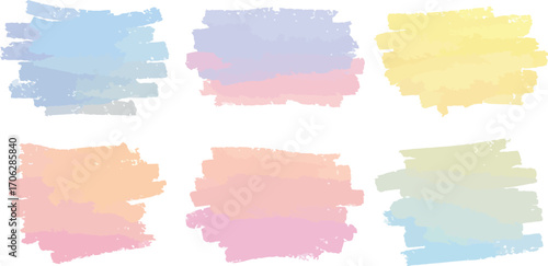 soft pastel colors blend beautifully in abstract shapes