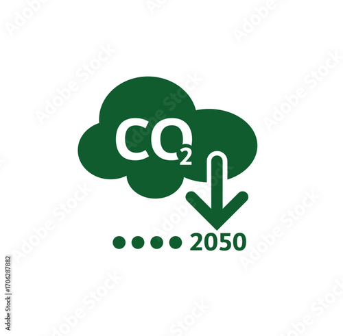 carbon neutral text information sign	