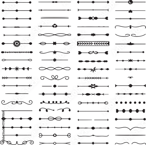 80 elegant decorative line borders vector collection ornamental dividers for greeting cards invitations web design
