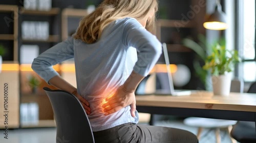 Back pain office worker
