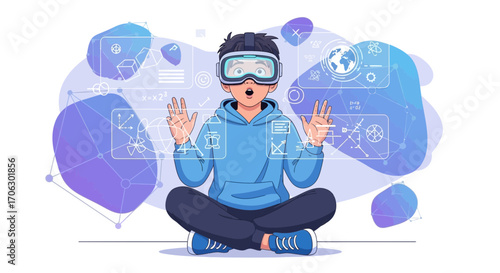 Virtual Reality Experience: A Young Person's Exploration of Digital Worlds, New Technology