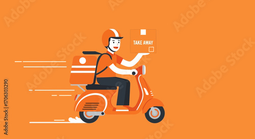 Swift Takeaway Delivery, Speedy Scooter Service, Ordering Food On The Go and Quick Meal Solutions