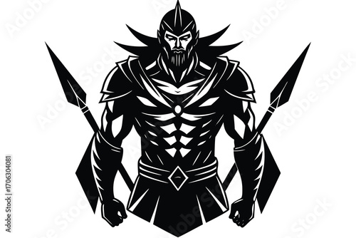 hero warrior vector art